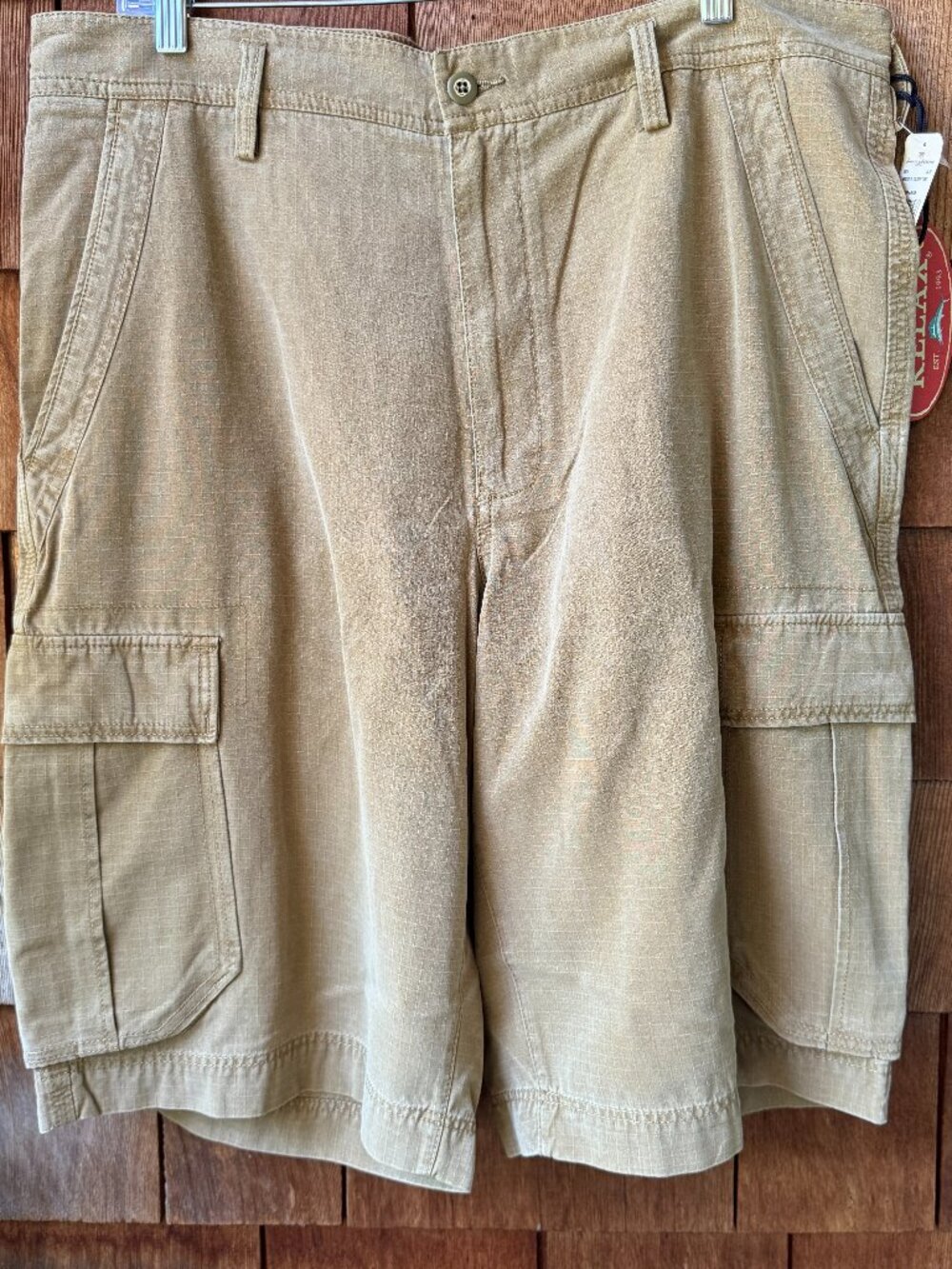 NWT Tommy Bahama Deep Tan Rip Stop Til You Drop Cargo Shorts in Men's 38